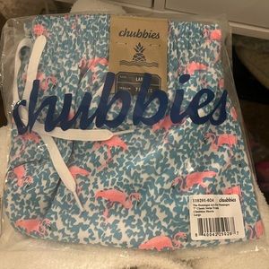 The Domingos Are For Flamingos Chubbies swim trunks